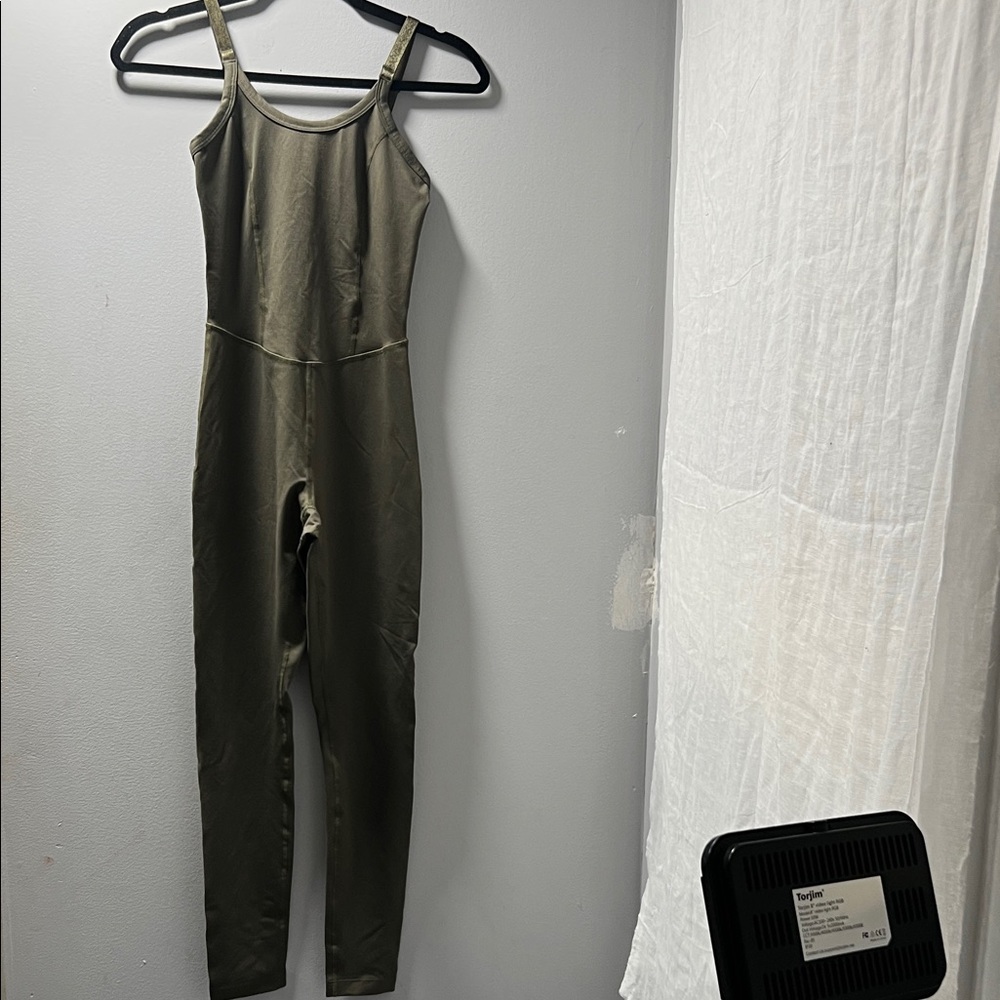 Zella Olive Green Jumpsuit Romper